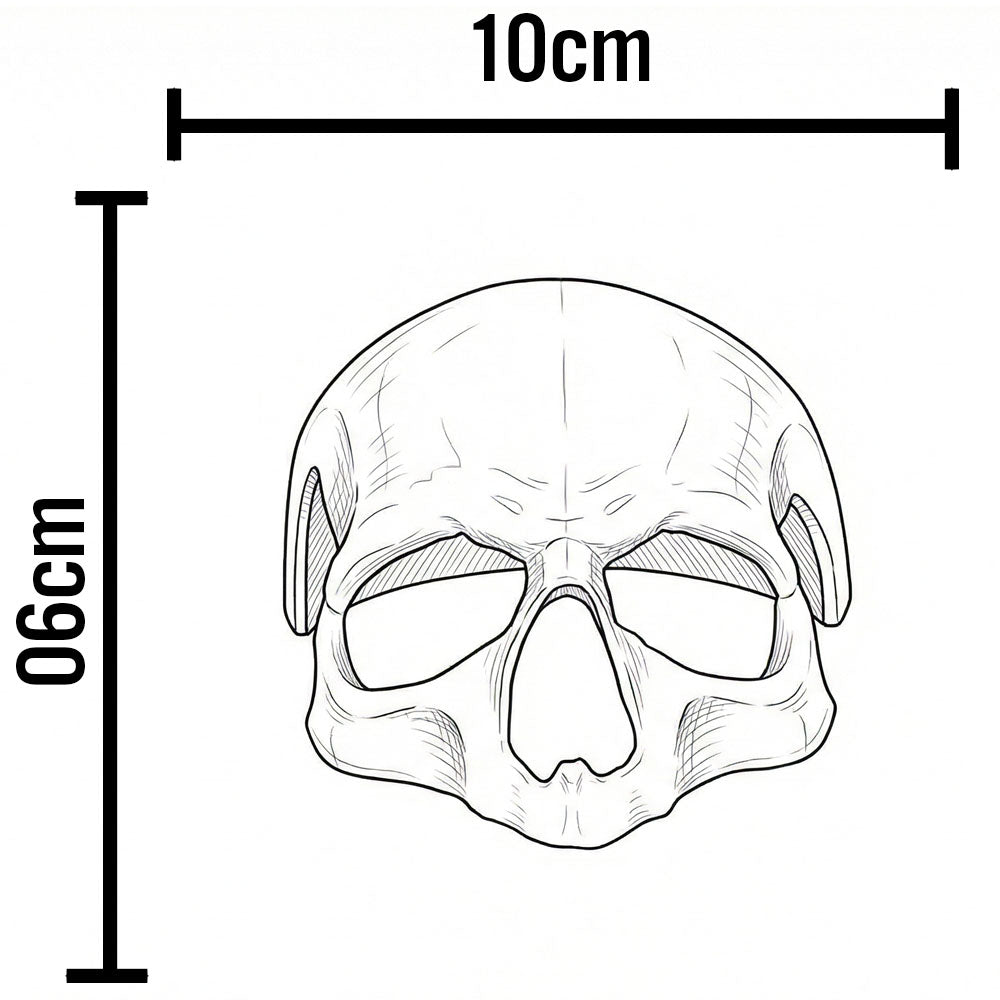 Toca em Formato de Crânio Humano Frontal